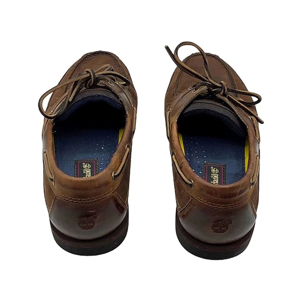 Timberland 71024 Brown Leather Loafer Boat Shoe, Size 9